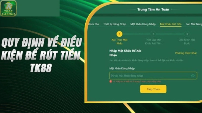 Hướng dẫn quy trình rút tiền TK88 đơn giản